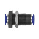 Riegler Straight bulkhead connector »Blue Series«, M14x1.25, hose Ø 6 135758