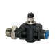 Riegler Throttle check valve »Blue Series«, straight, G 1/8 a. GS Ø 4mm 135811