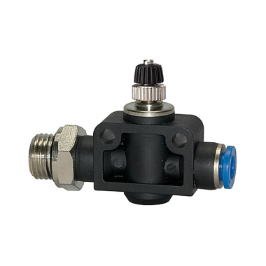 Riegler Throttle check valve »Blue Series«, straight, G 1/4 a. GS Ø 8mm 135815