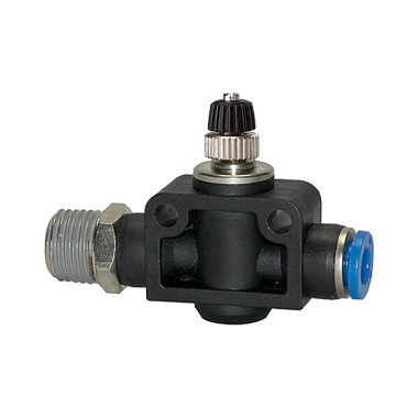 Riegler Throttle check valve »Blue Series«, straight, R 1/2 a. GS Ø12mm 135834