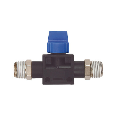 Riegler 3/2-way valve »Blue Series«, R 1/4 o., R 1/8 o., thread coating 135953