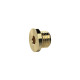 Riegler Locking screw, Hexagonal socket and flange, G 1/8, AF 5, Brass 135962