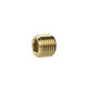 Riegler Locking screw, Hexagonal socket, without flange, M10x1.0, Brass 135977