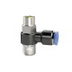 Riegler Throttle check valve »Blue Series«, exhaust air throttle, R 1/8 a. Ø4mm 136005