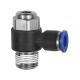 Riegler Throttle check valve »Blue Series« exhaust air throttle, R 3/8 a. Ø10mm 136014