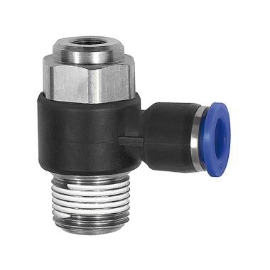 Riegler Throttle check valve »Blue Series« exhaust air throttle, R 1/2 a. Ø12mm 136018