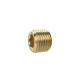 Riegler Locking screw, Hexagonal socket, without flange, R 1/4, Brass 136031