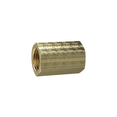 Riegler Socket with external hexagon, M5, SW 8, brass 136123