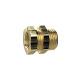 Riegler Bulkhead fitting, G 1/8 o., M5 i., AF1 14, AF2 14, Brass 136284