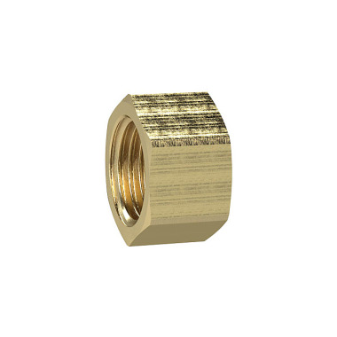 Riegler End cap (hexagonal version), G 3, SW 95, brass 136317