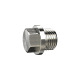 Riegler Locking screw, external hexagon and collar, G 1/8, SW 10, nickel-plated brass. 136462