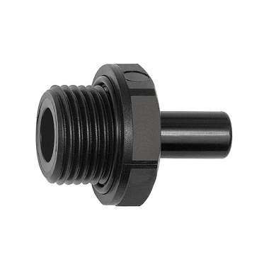 Riegler Screw-in fitting POM, G 3/8, for hose outer diameter 10 mm 136504