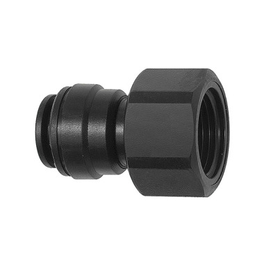 Riegler Screw-on connector POM, G 1/4, for hose outer Ø 6 mm 136515