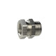 Riegler Bulkhead fitting, M34x2 o., G 3/4 i., nickel-plated brass 136678