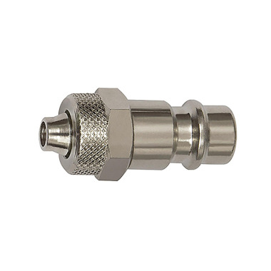 Riegler Nipple for couplings I.D. 7.2 - I.D. 7.8, Steel, for hose 6x4 141538