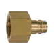 Riegler Nipple for couplings NW 19, brass plain, G 3/4 IG 141573