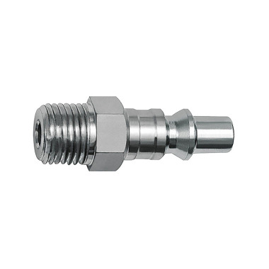 Riegler Nipple for couplings NW 5.5, ARO 210, steel, G 1/8 AG 141612