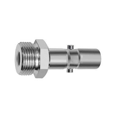 Riegler Nipple for couplings I.D. 11, Heavy-duty series, Steel, G 1/2 ET 141802