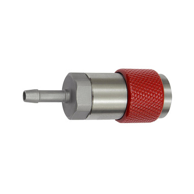 Riegler Captive swivel safety coupling I.D. 6, ISO 6150 C, I.D. 6, red 141851