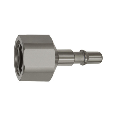 Riegler Nipple for couplings NW 6, ISO 6150 C, stainless steel, G 1/8 IG 141940