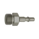 Riegler Nipple f. couplings I.D. 6, ISO 6150 C, Stainless steel, G 1/8 ET 141944