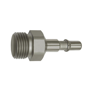 Riegler Nipple for couplings NW 6, ISO 6150 C, stainless steel, G 1/4 AG 141945