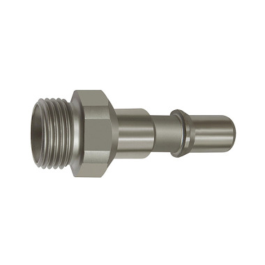 Riegler Nipple for couplings NW 8, ISO 6150 C, stainless steel, G 3/8 AG 141971