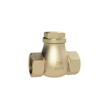 Riegler Check valve, DN 25, Red brass, G 1, PN max. 16 bar 158075