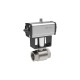 Riegler Stainless steel ball valve, Pneumatic actuation drive, Rp 3/8 158753