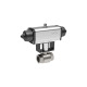 Riegler Stainless steel ball valve, Pneumatic actuation drive, Rp 3/8 158760