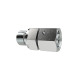 Riegler Adjustable male connector, G1/4o., Pipe ext.Ø6, galvanised steel 158897