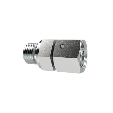 Riegler Adjustable screw-in fitting, G3/8a., pipe Ø12mm, galvanized steel. 158900