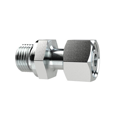 Riegler Adjustable screw-in fitting, G 3/4a, pipe Ø20mm, galvanized steel. 158954