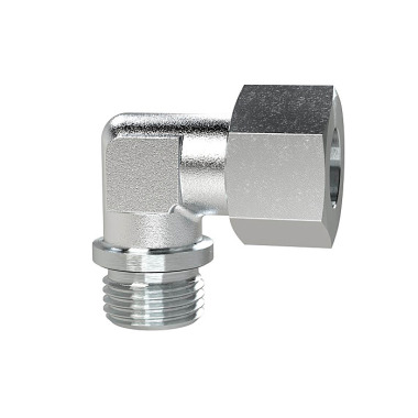 Riegler Elbow screw-in fitting, R 3/4 a., pipe Ø 20, galvanized steel. 159162