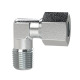 Riegler Elbow screw-in fitting, NPT 1/8 a., pipe Ø 4, galvanized steel. 159164