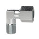 Riegler Elbow screw-in fitting, NPT 1/8 a., pipe Ø 6, galvanized steel. 159168