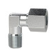 Riegler Elbow screw-in fitting, M10x1.0a., pipe A-Ø6, galvanized steel. 159194