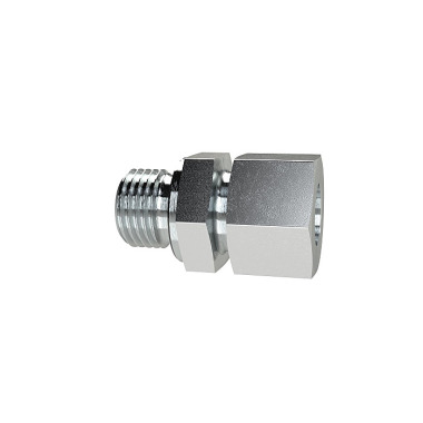 Riegler Straight screw-in connection, G 1/4 a., pipe Ø 8, galvanized steel. 159566