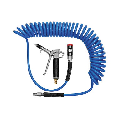 Riegler Typhoon spiral hose gun set, PU hose ø 10x6.5, max. 3 m 159861