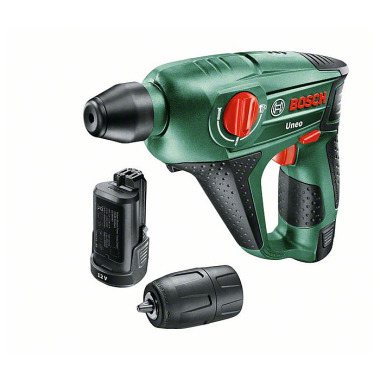 Bosch Akku-Bohrhammer Uneo, mit 2 x PBA 12V 2.5 Ah Akku, Ladegerät AL 1115 CV 060398400E