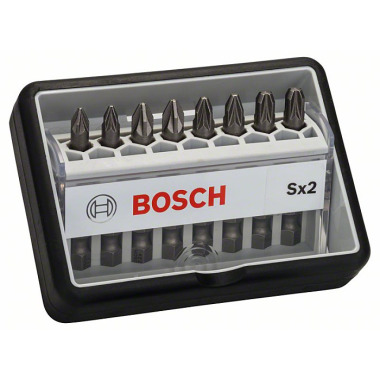 Bosch Schrauberbit-Set Robust Line Sx Extra-Hart, 8-teilig, 49 mm, PZ 2607002557