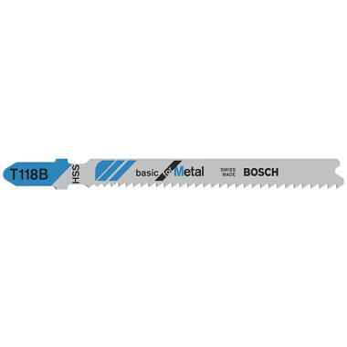 Bosch Stichsägeblatt T 118 B Basic for Metal, 25er-Pack 2608638471