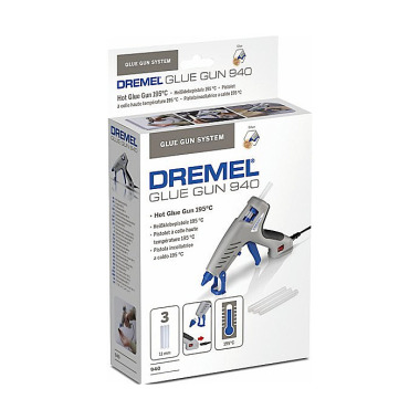 Bosch DREMEL® Heißklebepistole 910-3 Kompaktwerkzeug (165 °C) mit 3 Zubehöre F0130910JA