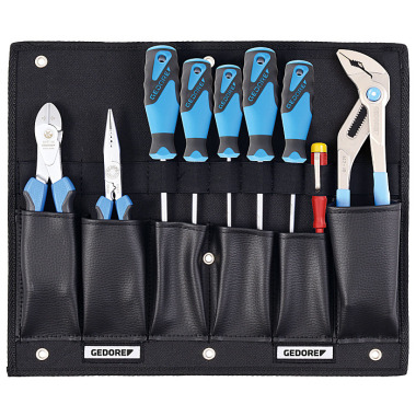 GEDORE Tool card with pliers/screwdriver assortment 1100 W-001