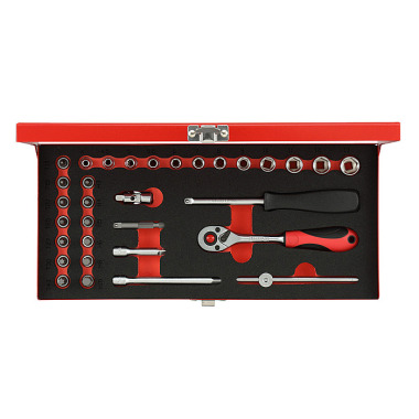 GEDORE red Socket spanner set 1/4 SW4-13mm 32pcs R49014033