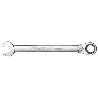 GEDORE red Ring ratchet jaw wrench R/L. SW12mm 173mm R07200120