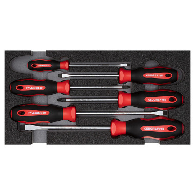 GEDORE red Screwdriver set PZ+SL 1/3 CT module 6 pcs R22150014