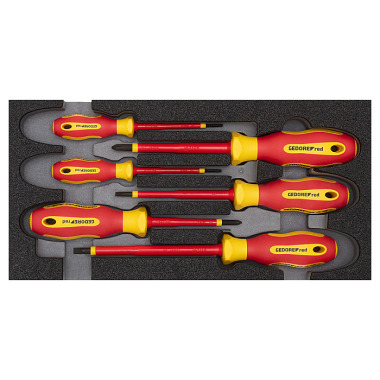 GEDORE red VDE screwdriver set 1/3 CT module 6 pcs R22150016