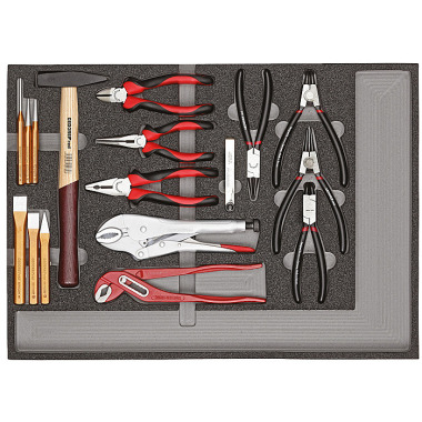 GEDORE red Tool set pliers + impact wrench CT module 29 pcs R22350001