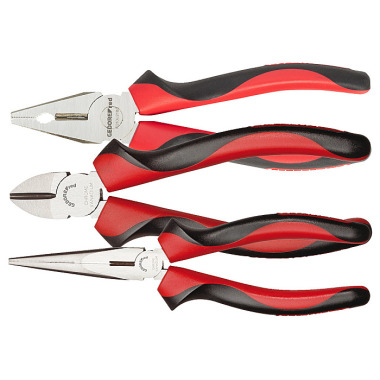 GEDORE red Pliers set 2K-handle 3 pcs R28002003